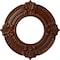 Ekena Millwork Benson Medallion (Canopies up to 4 1/8"), 9"OD x 4 1/8"ID x 5/8"P, Burnished Mahogany Crackle CM09BNBMC - alternate 1